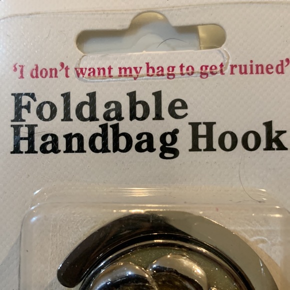Foldable Handbag Hook with crystals - Picture 3 of 5